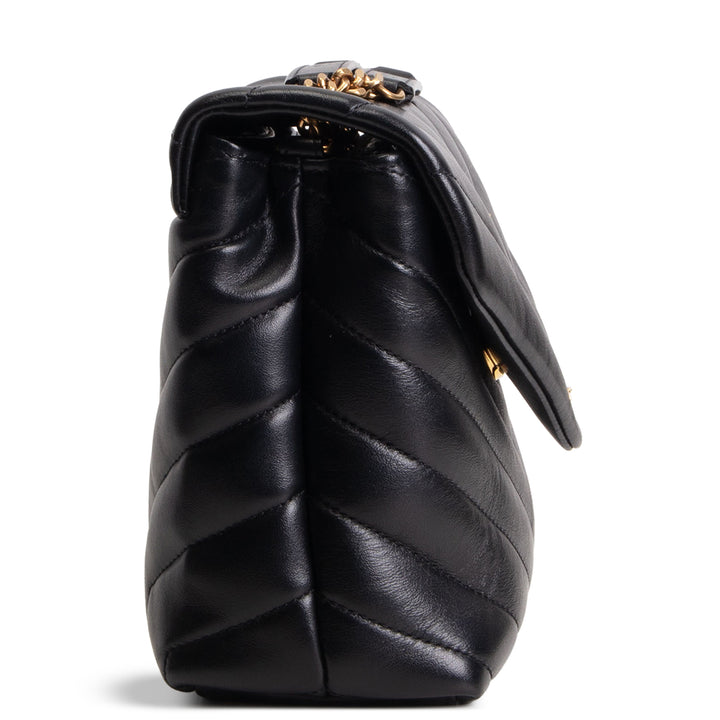 SAINT LAURENT Small Loulou Shoulder Bag - Black
