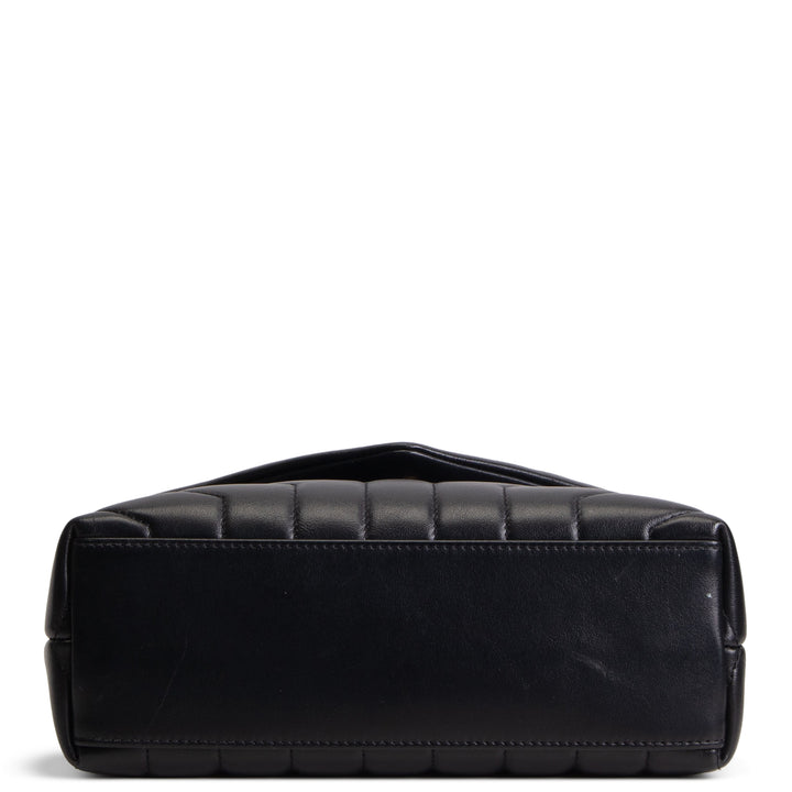 SAINT LAURENT Small Loulou Shoulder Bag - Black