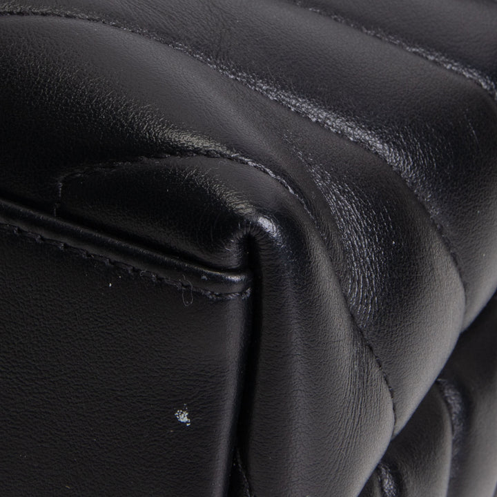SAINT LAURENT Small Loulou Shoulder Bag - Black