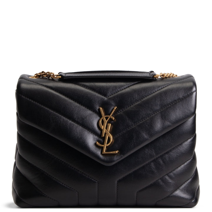 SAINT LAURENT Small Loulou Shoulder Bag - Black