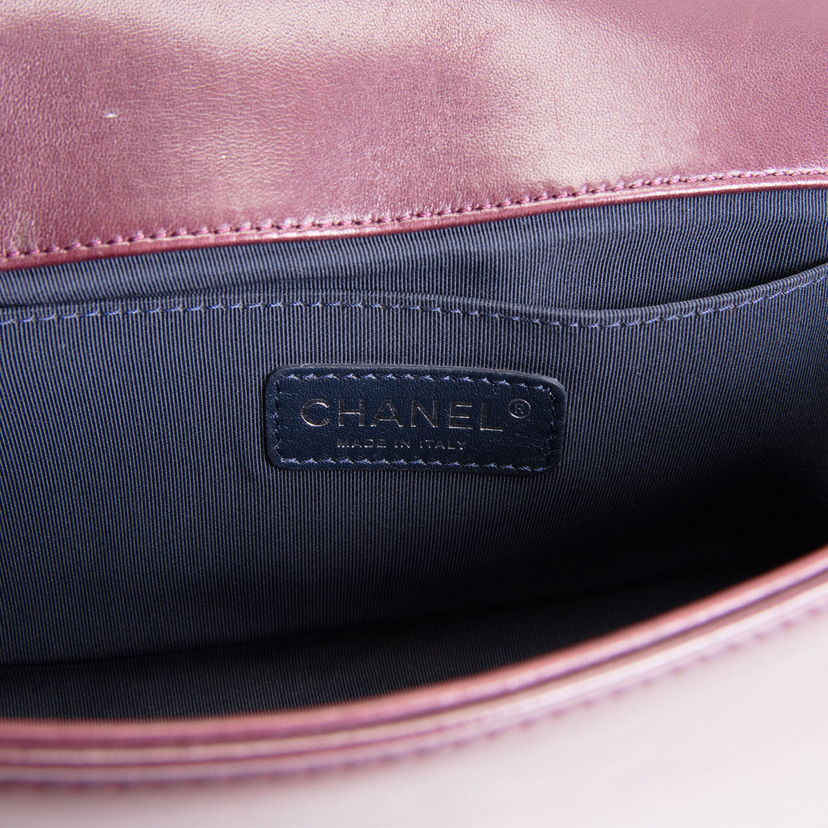 CHANEL Old Medium Velvet and Tweed Boy Flap
