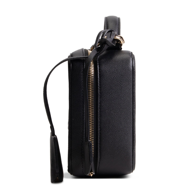 CHANEL Cavier Quilted CC Filgree Vanity Clutch