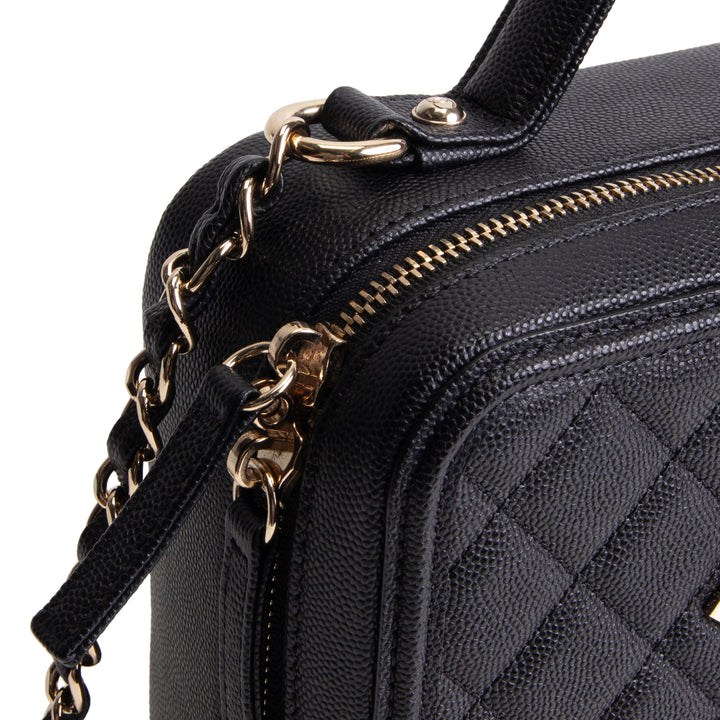 CHANEL Cavier Quilted CC Filgree Vanity Clutch