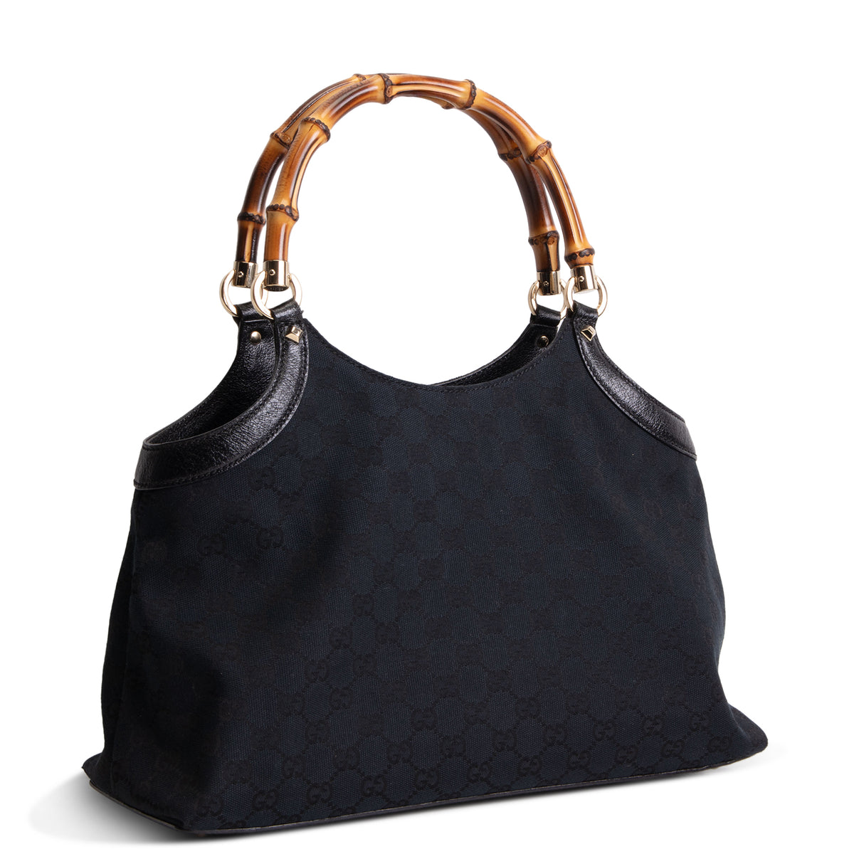 GUCCI GG Canvas Bamboo Top Handle OUTLET FINAL SALE