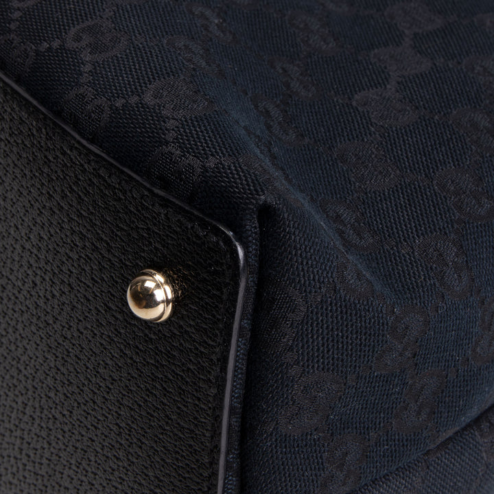 GUCCI GG Canvas Bamboo Top Handle OUTLET FINAL SALE