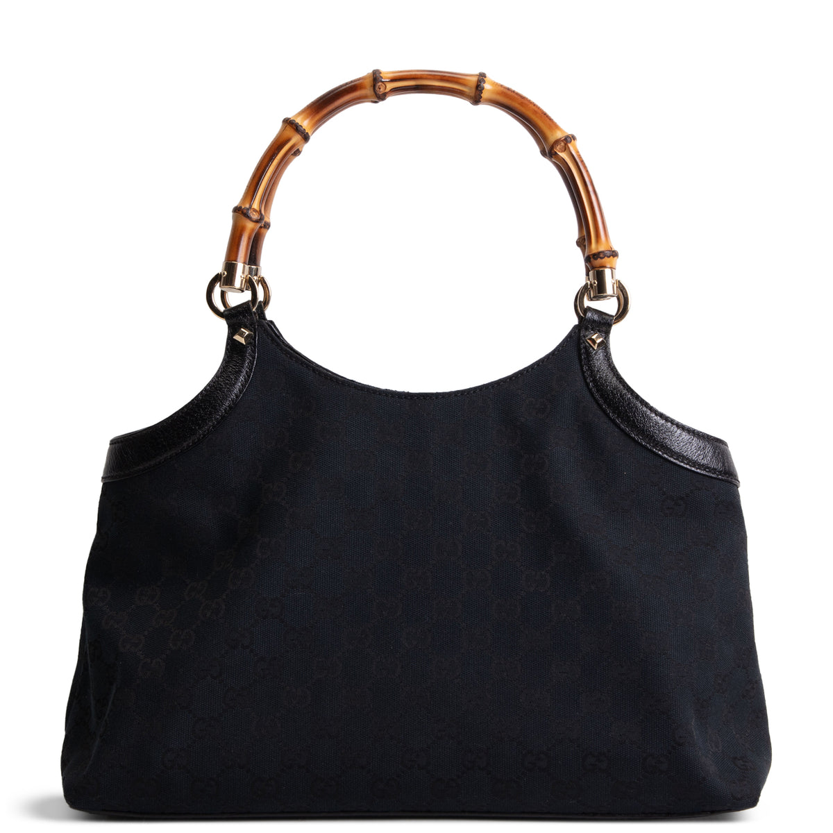 GUCCI GG Canvas Bamboo Top Handle OUTLET FINAL SALE
