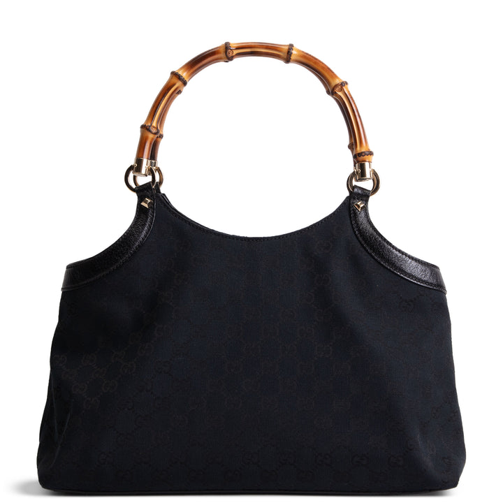 GUCCI GG Canvas Bamboo Top Handle OUTLET FINAL SALE