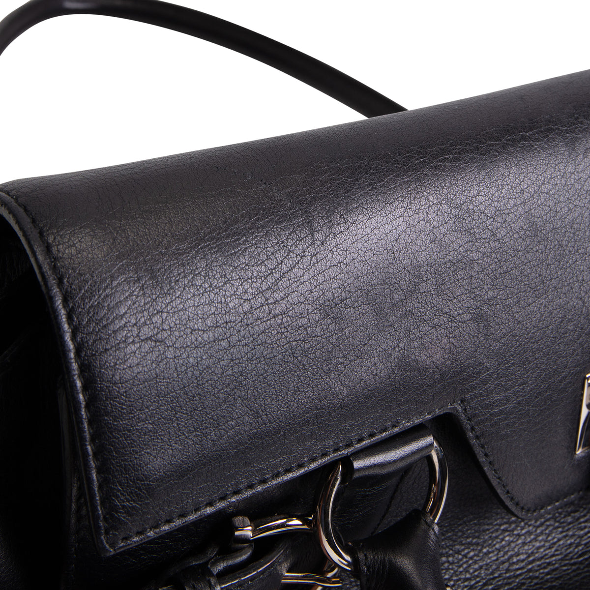 SALVATORE FERRAGAMO Gancio Shoulder Bag - Black