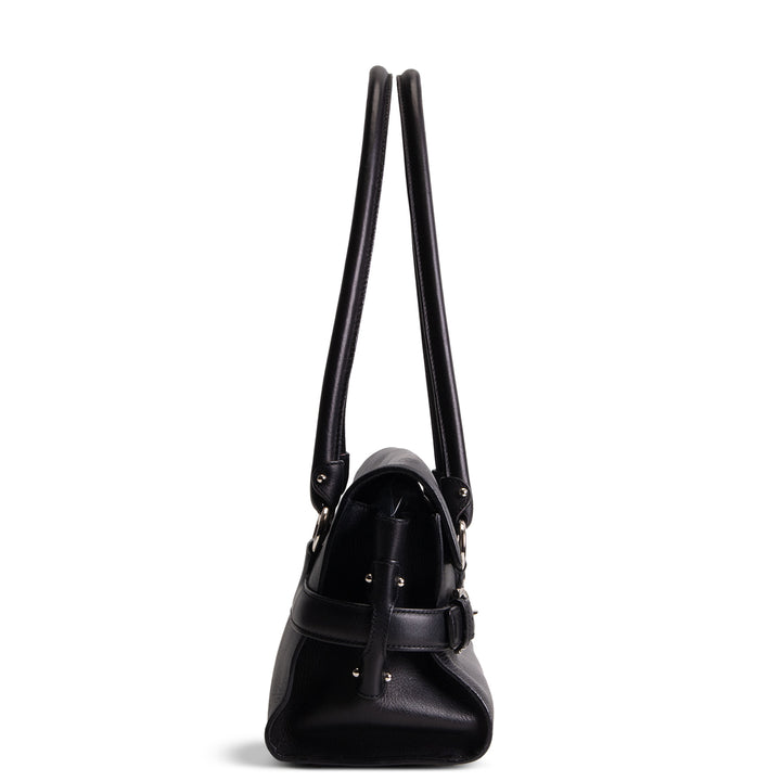 SALVATORE FERRAGAMO Gancio Shoulder Bag - Black