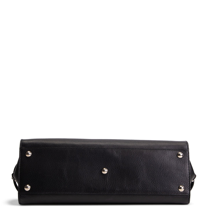 SALVATORE FERRAGAMO Gancio Shoulder Bag - Black
