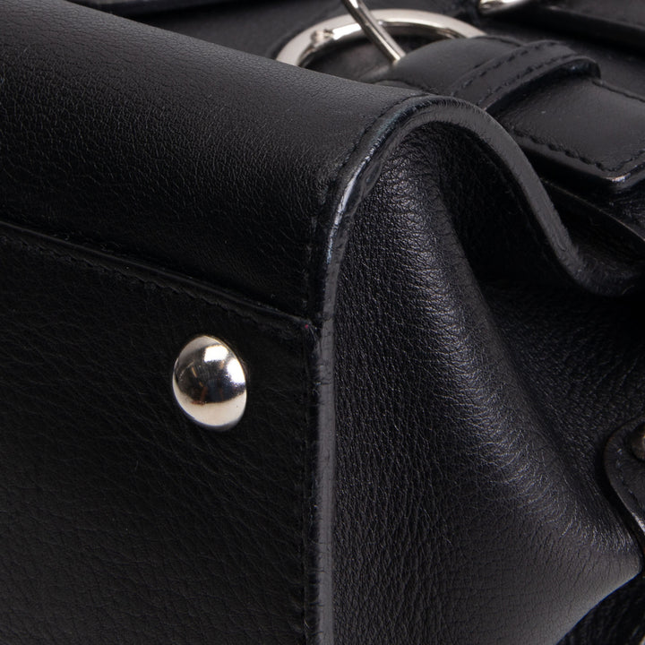 SALVATORE FERRAGAMO Gancio Shoulder Bag - Black