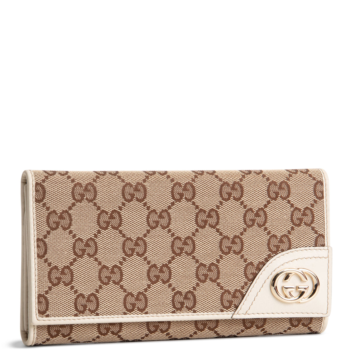 GUCCI Britt GG Canvas Continental Wallet