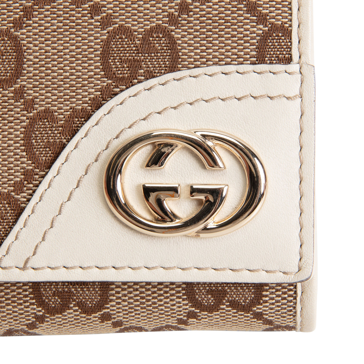 GUCCI Britt GG Canvas Continental Wallet
