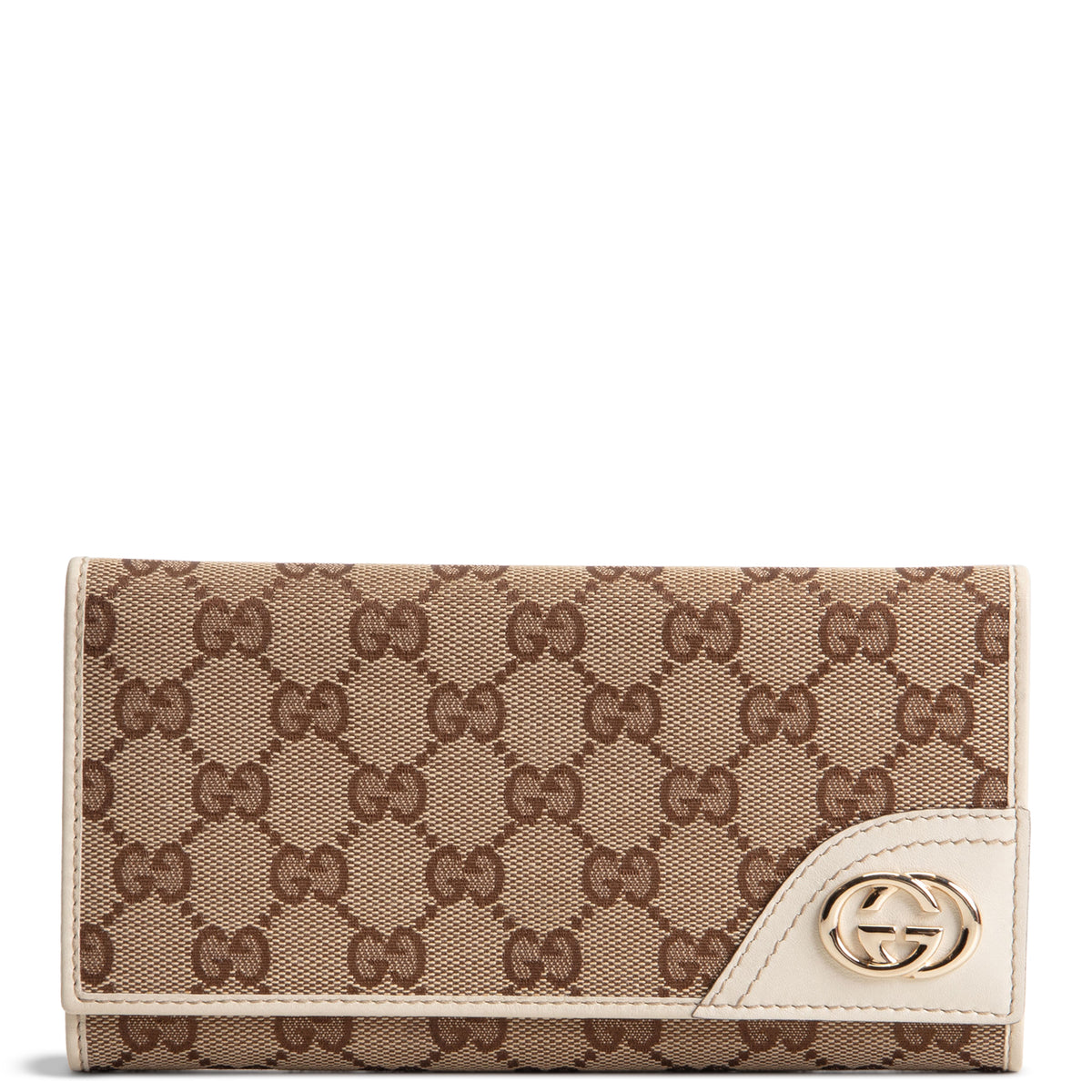 GUCCI Britt GG Canvas Continental Wallet