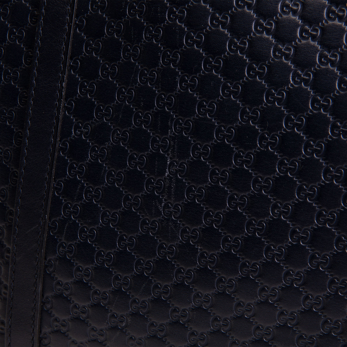 GUCCI Guccissima Dome Satchel - Navy