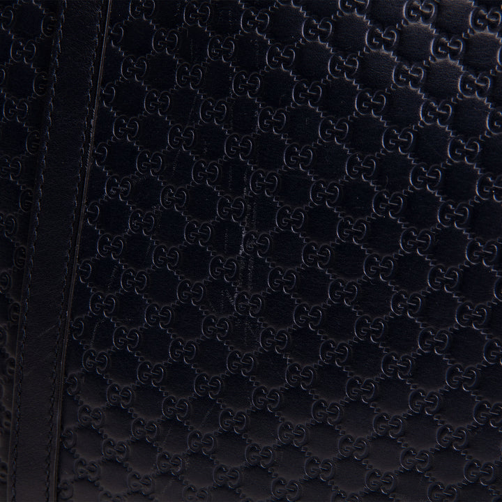 GUCCI Guccissima Dome Satchel - Navy