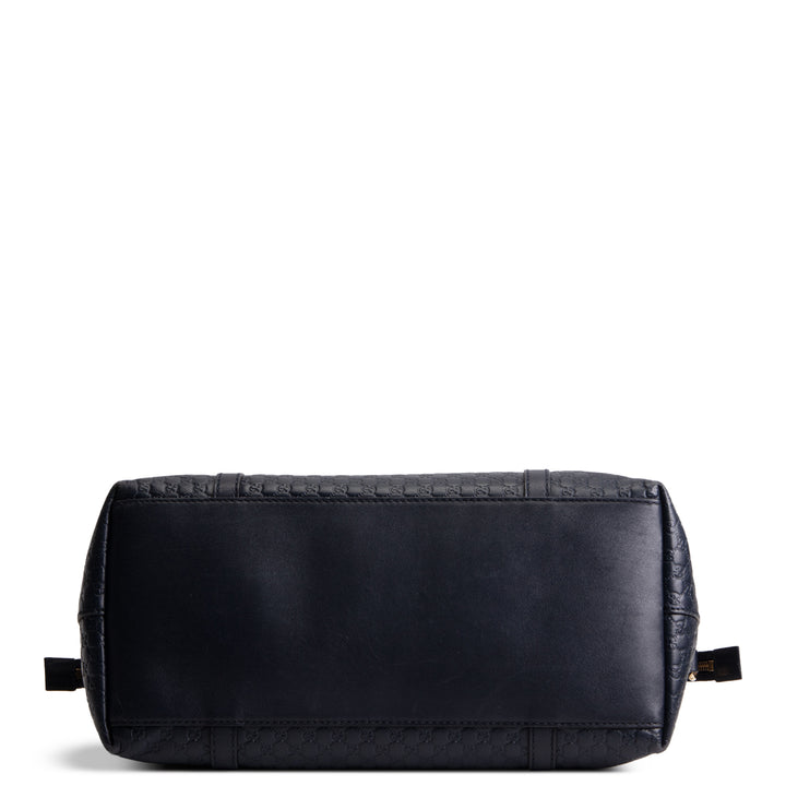 GUCCI Guccissima Dome Satchel - Navy