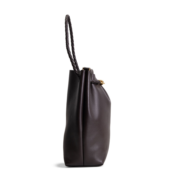 BOTTEGA VENETA Andiamo Bucket Bag - Chocolate Brown