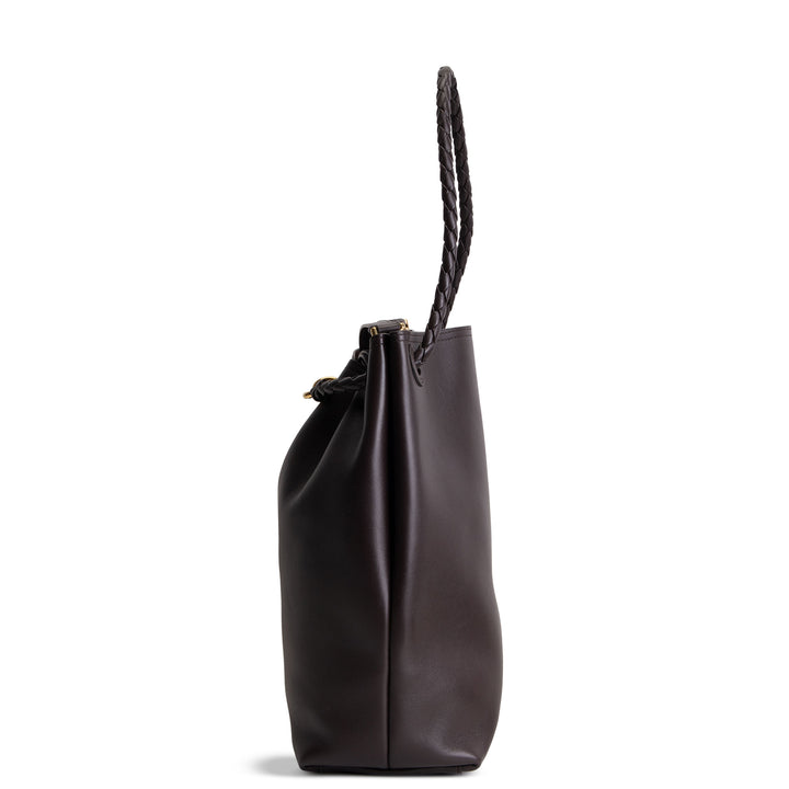 BOTTEGA VENETA Andiamo Bucket Bag - Chocolate Brown