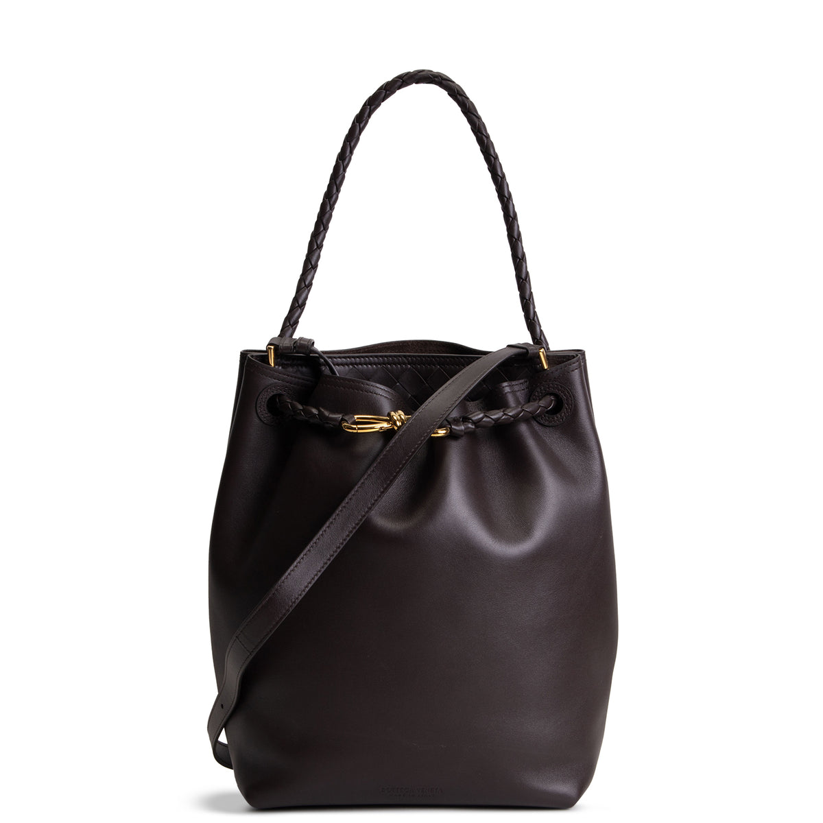 BOTTEGA VENETA Andiamo Bucket Bag - Chocolate Brown
