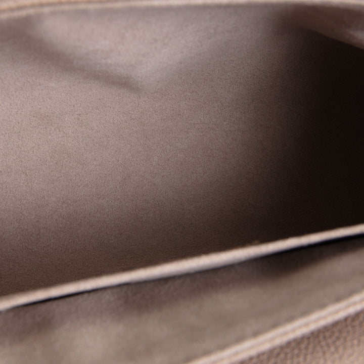 LOUIS VUITTON Bicolor Empreinte Favorite Shoulder Bag - Tourterelle Gray/Cream