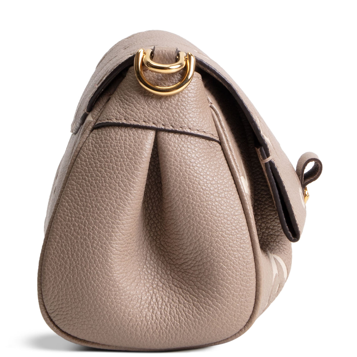 LOUIS VUITTON Bicolor Empreinte Favorite Shoulder Bag - Tourterelle Gray/Cream