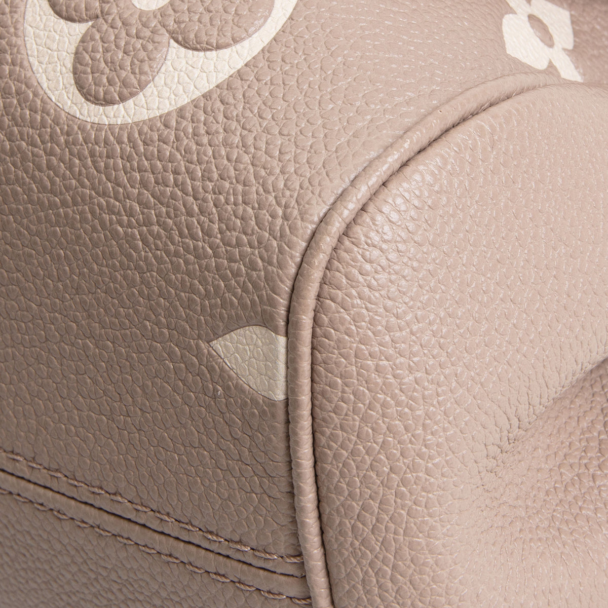 LOUIS VUITTON Bicolor Empreinte Favorite Shoulder Bag - Tourterelle Gray/Cream