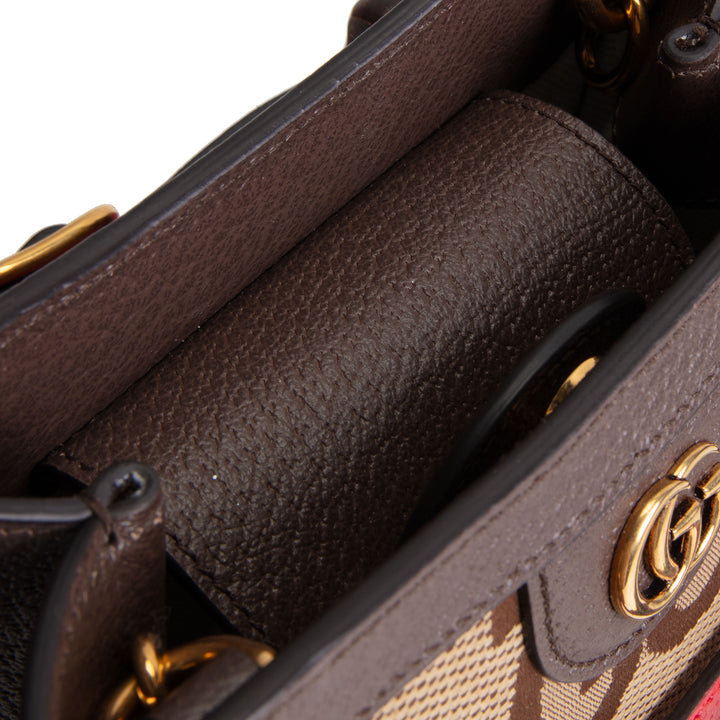 GUCCI Jumbo GG Mini Diana Tote - Beige &amp; Ebony
