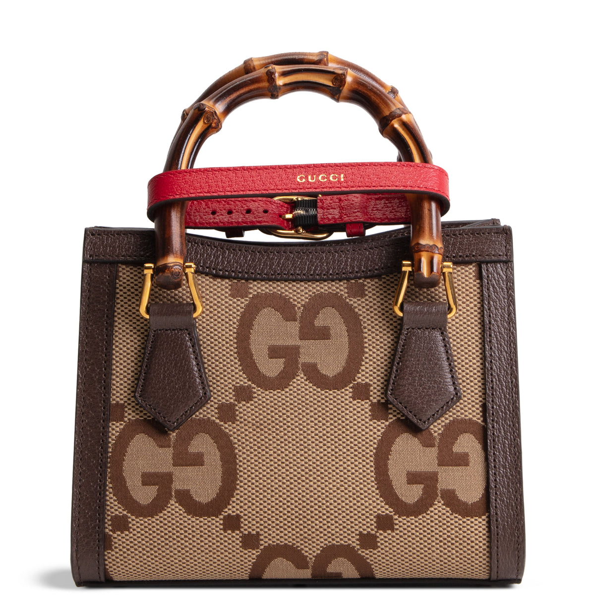 GUCCI Jumbo GG Mini Diana Tote - Beige &amp; Ebony