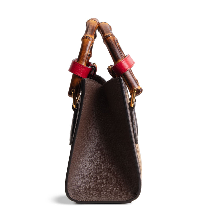 GUCCI Jumbo GG Mini Diana Tote - Beige &amp; Ebony