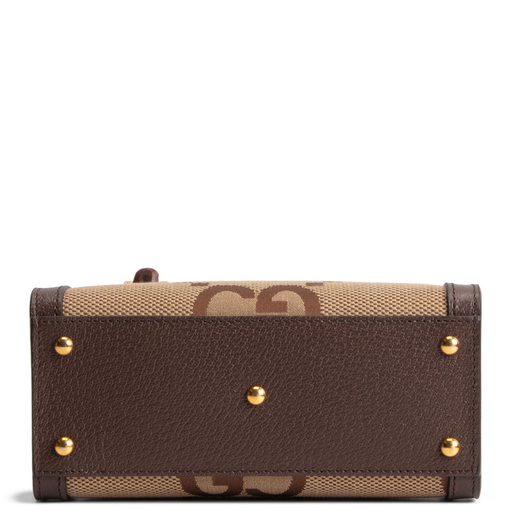 GUCCI Jumbo GG Mini Diana Tote - Beige &amp; Ebony