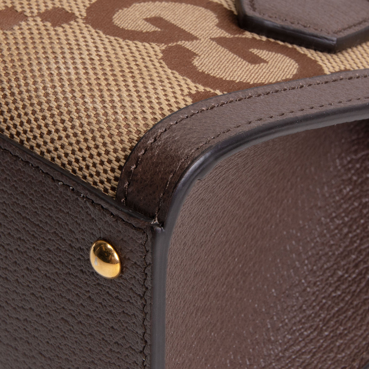 GUCCI Jumbo GG Mini Diana Tote - Beige &amp; Ebony