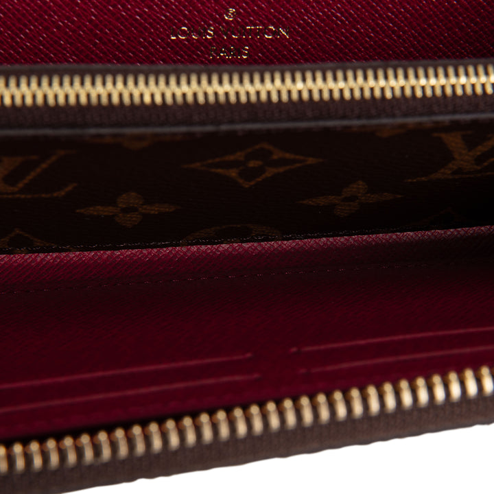 LOUIS VUITTON Monogram Clemence Wallet - Fuchsia
