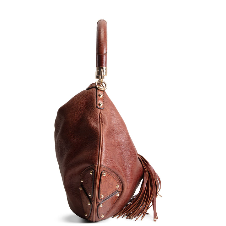GUCCI Leather Indy Hobo Large OUTLET FINAL SALE