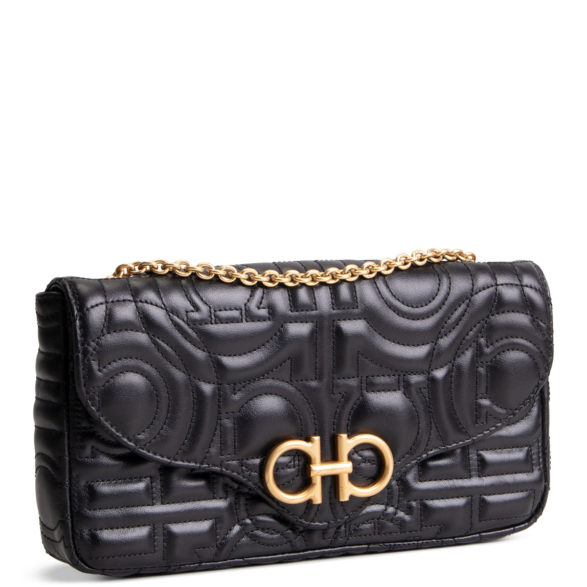 SALVATOR FERRAGAMO Quilted Gancini Crossbody