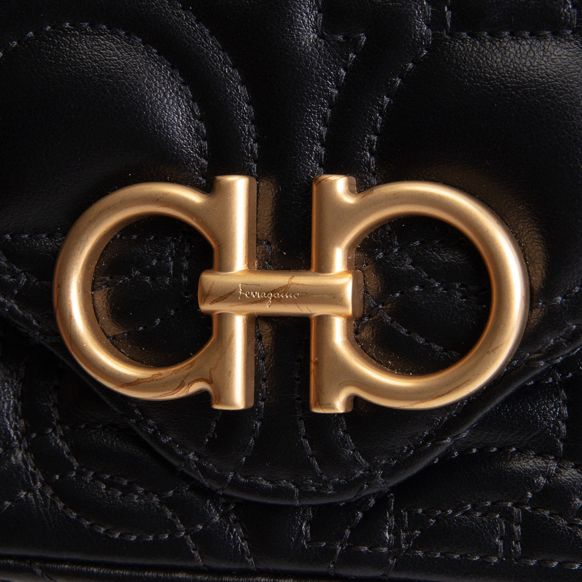 SALVATOR FERRAGAMO Quilted Gancini Crossbody