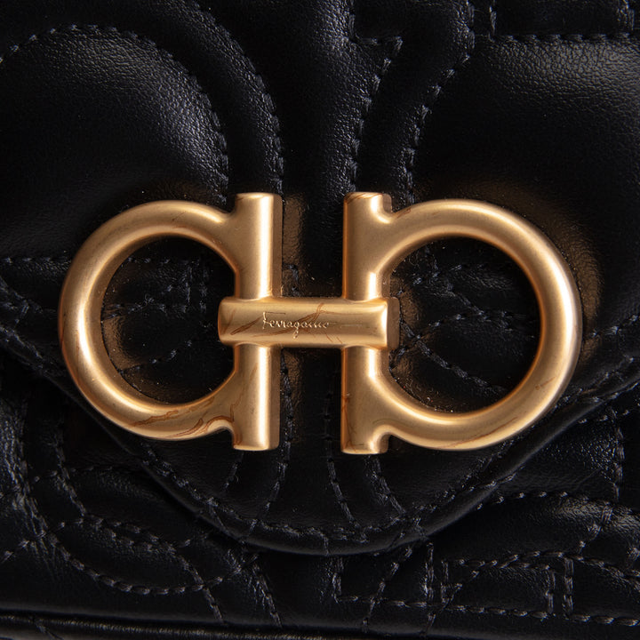 SALVATOR FERRAGAMO Quilted Gancini Crossbody