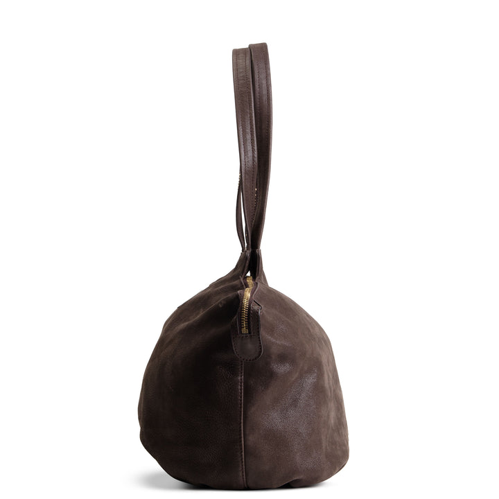 FENDI Leather Top Handle Bag - Grey OUTLET FINAL SALE