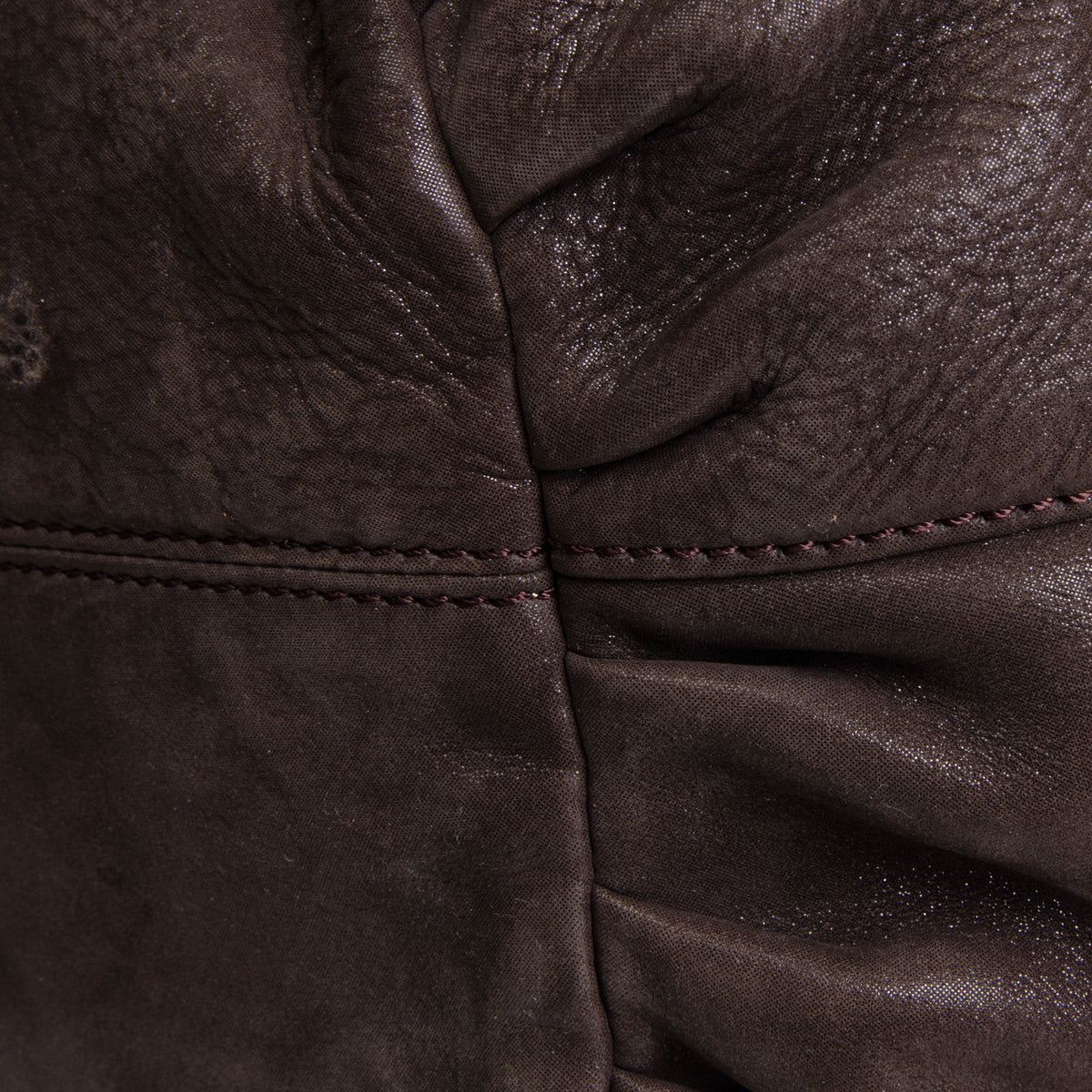 FENDI Leather Top Handle Bag - Grey OUTLET FINAL SALE