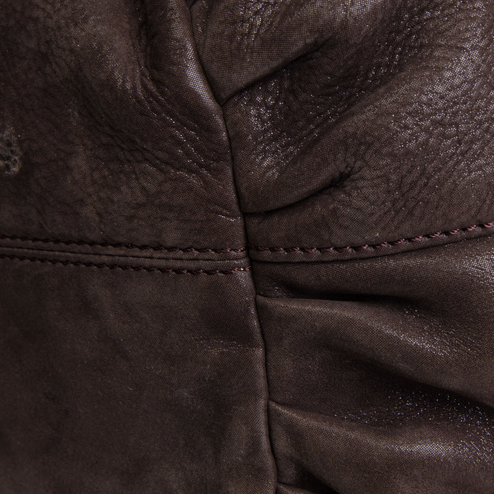 FENDI Leather Top Handle Bag - Grey OUTLET FINAL SALE