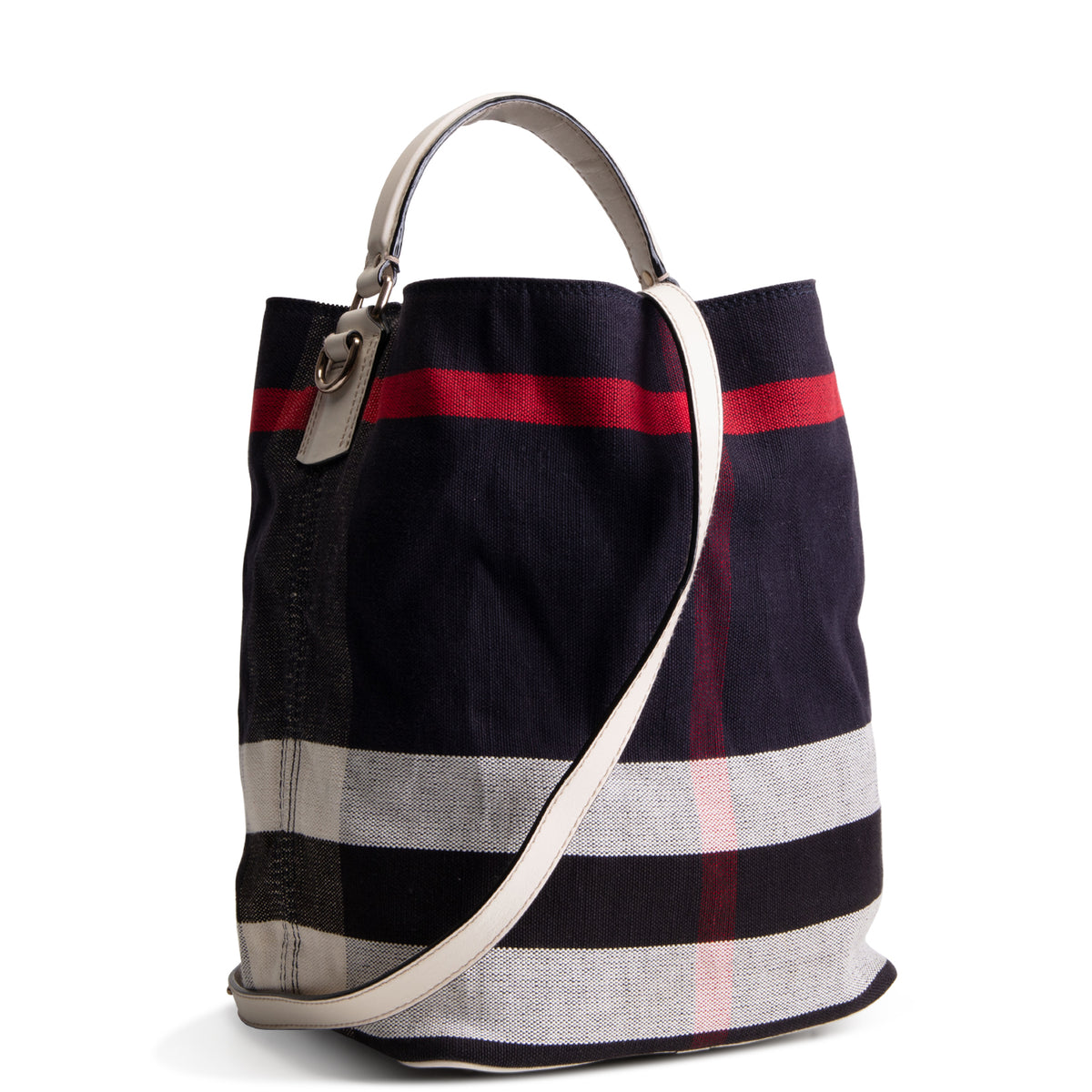 BURBERRY Ashby Mega Check Canvas Bucket