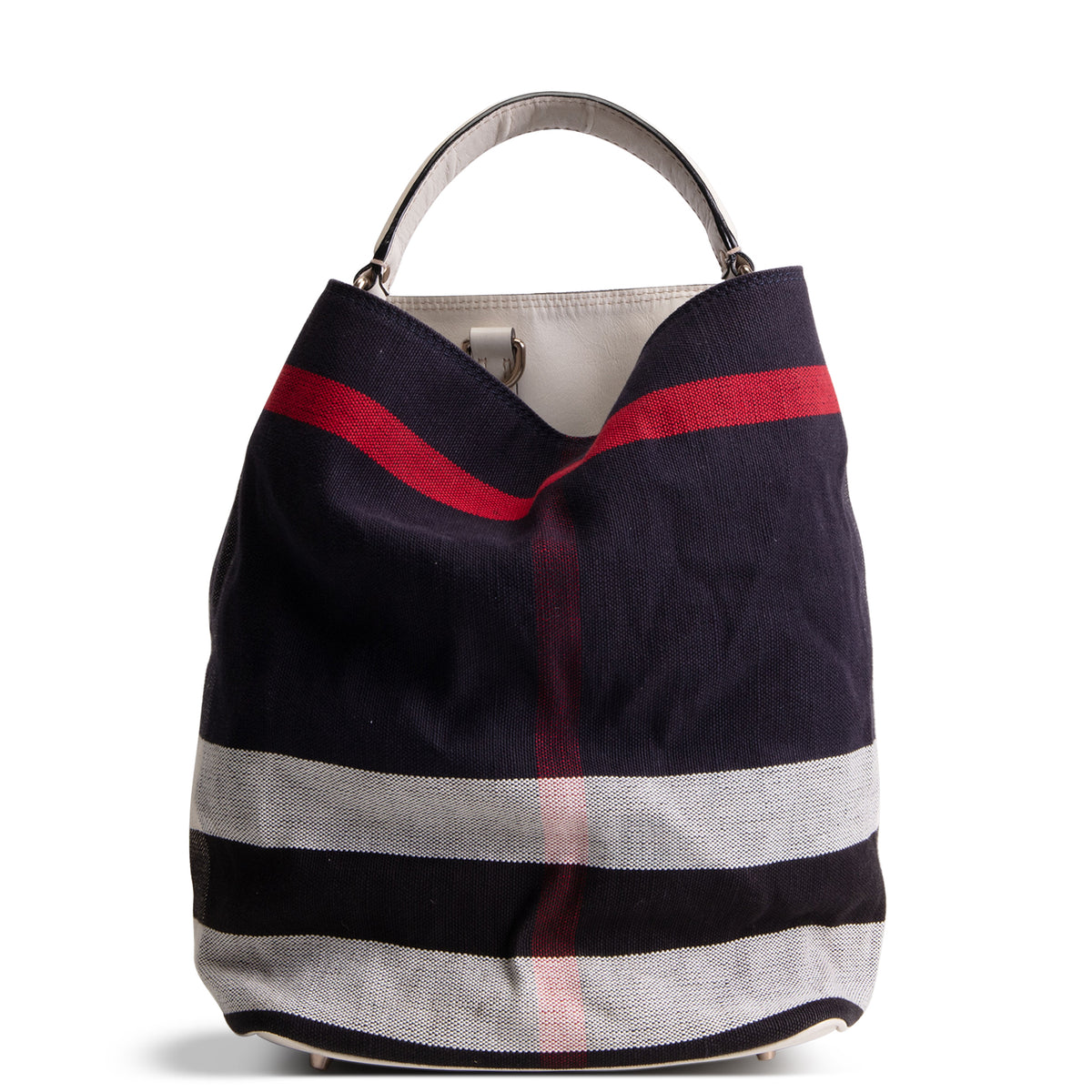 BURBERRY Ashby Mega Check Canvas Bucket