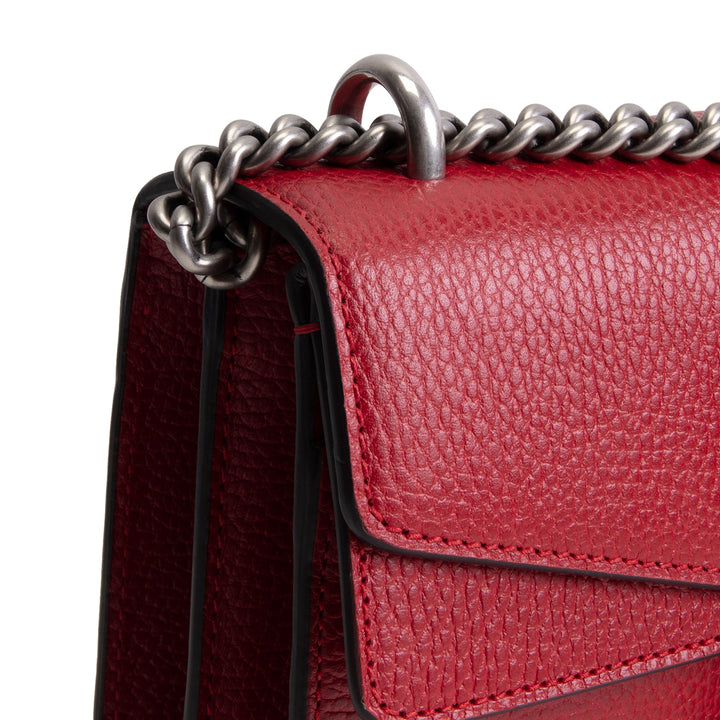 GUCCI Swarvoski Crystal Dionysus Shoulder Bag - Hibiscus Red