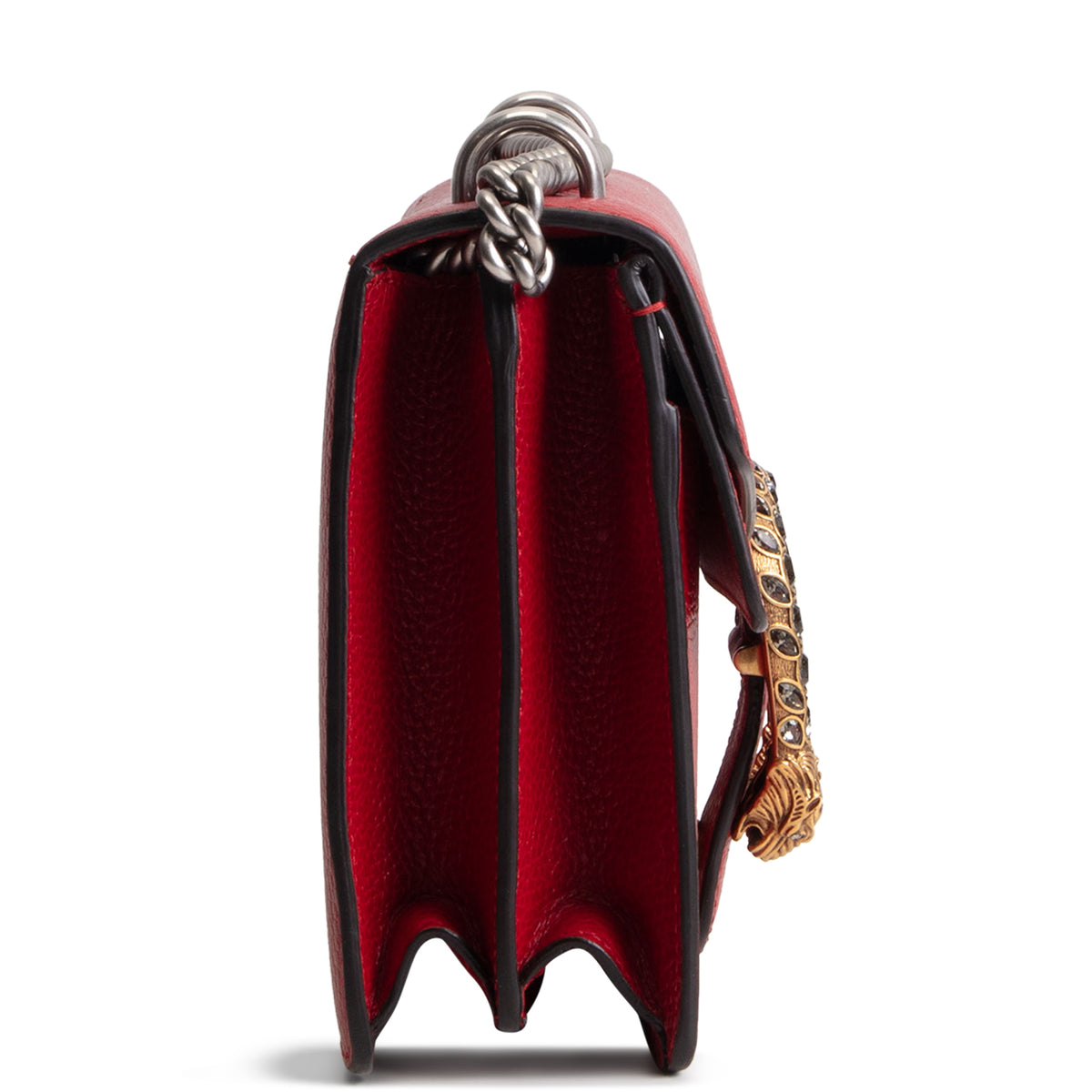GUCCI Swarvoski Crystal Dionysus Shoulder Bag - Hibiscus Red