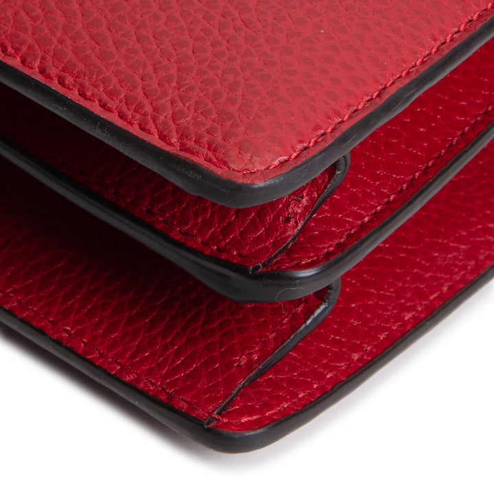 GUCCI Swarvoski Crystal Dionysus Shoulder Bag - Hibiscus Red