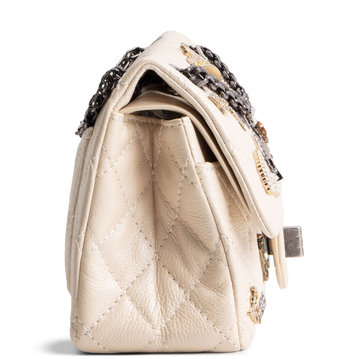 CHANEL Lucky Charms Reissue Double Flap - Cream