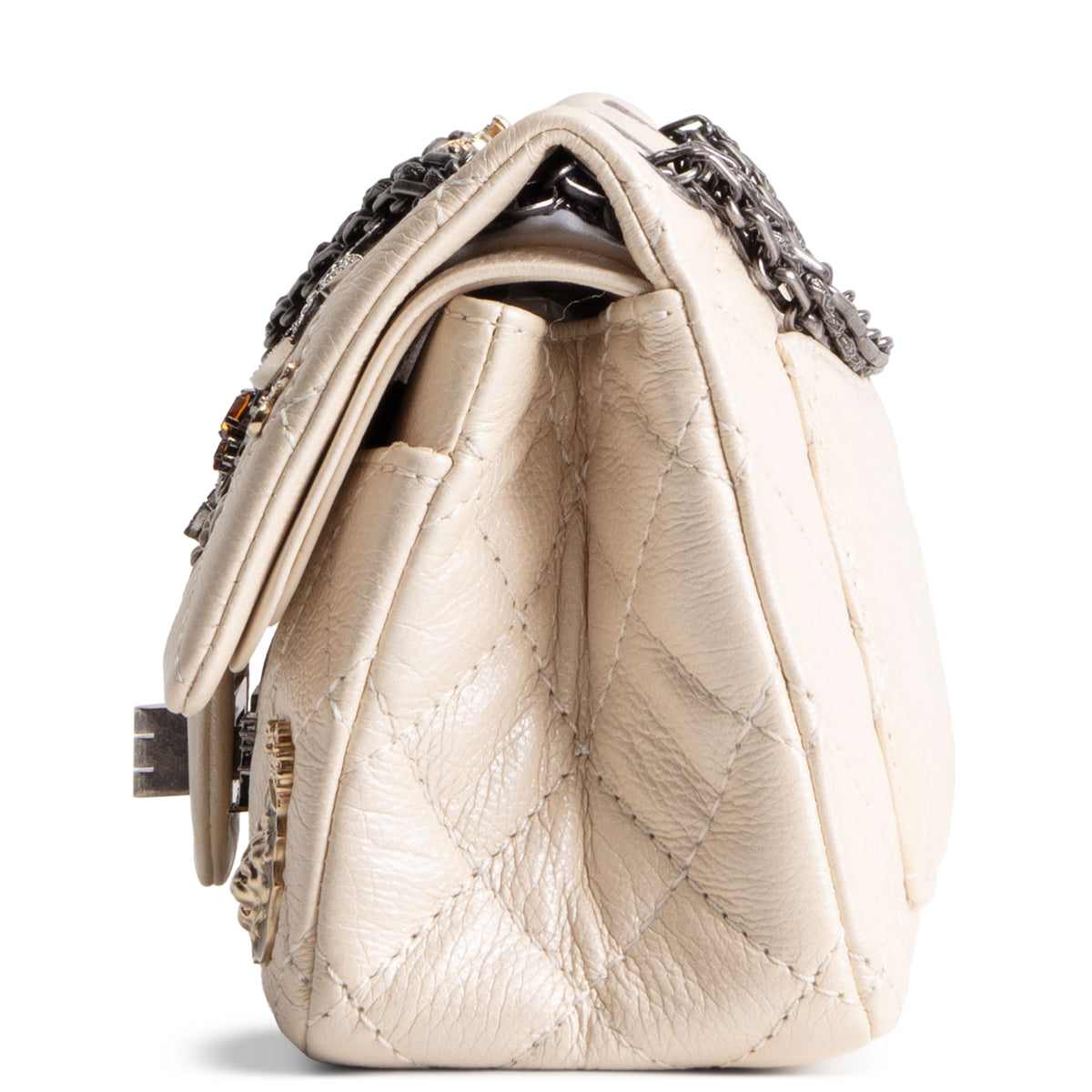 CHANEL Lucky Charms Reissue Double Flap - Cream