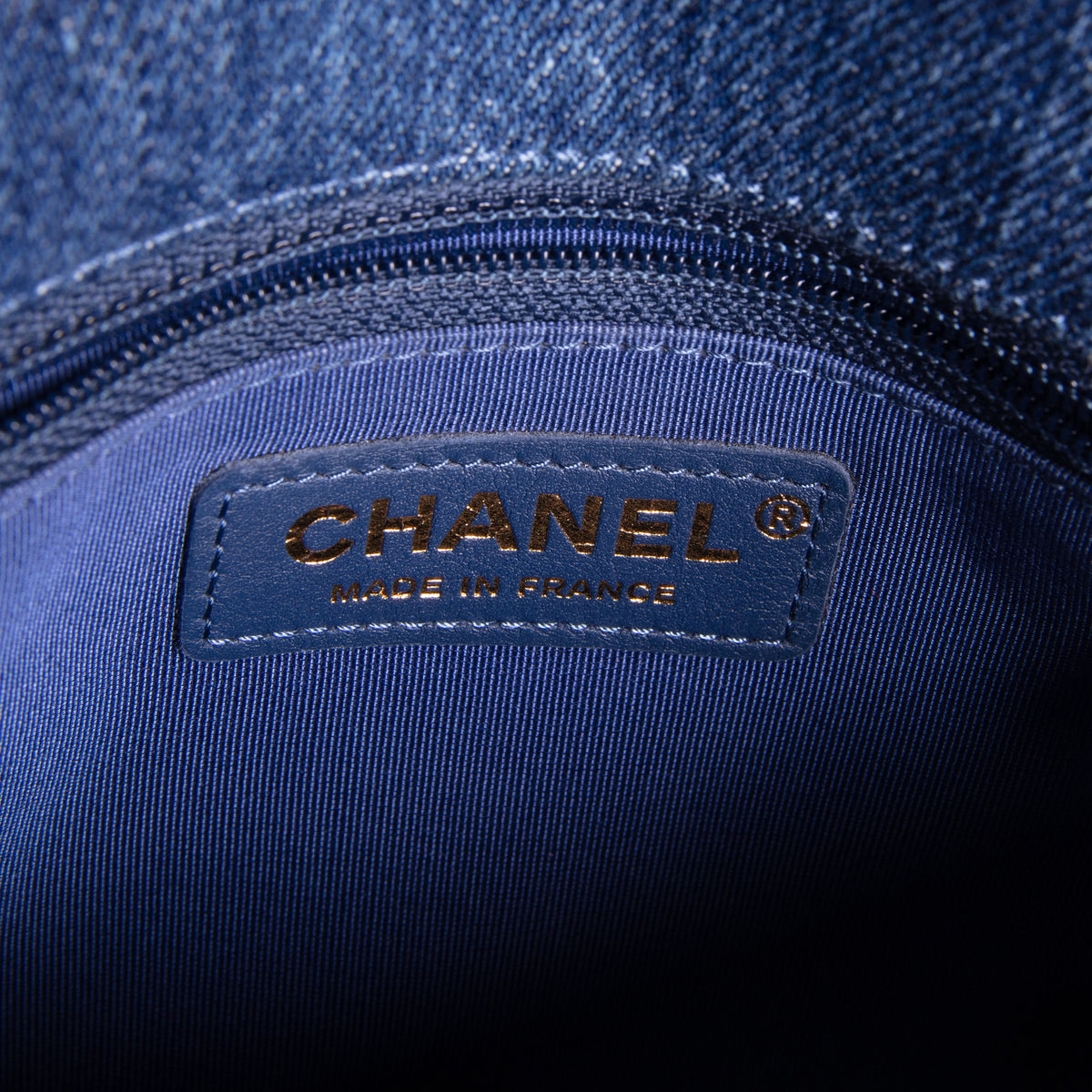 CHANEL Denim Side Pack - Blue