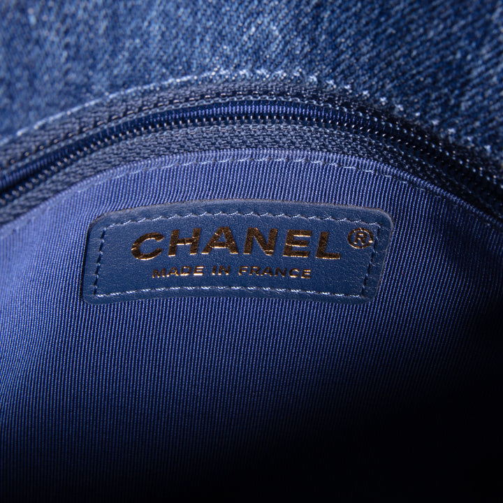 CHANEL Denim Side Pack - Blue