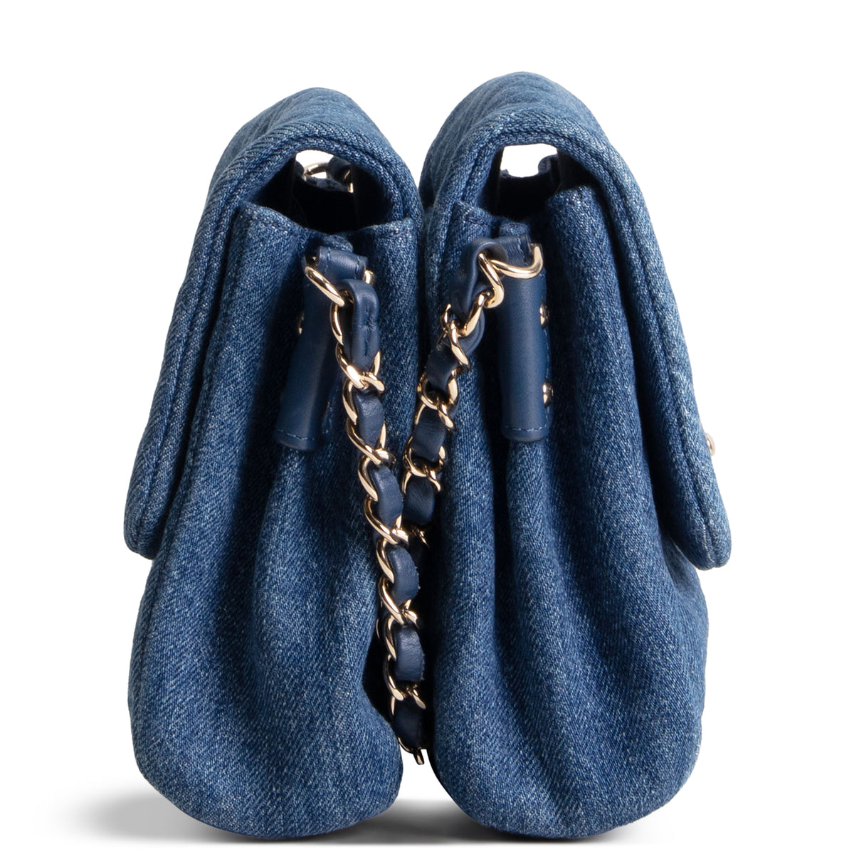 CHANEL Denim Side Pack - Blue